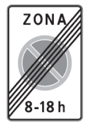 Zonos, kurioje draudžiama stovėti, pabaiga