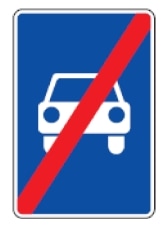 Automobilių kelio pabaiga