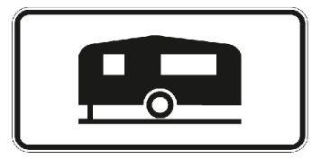 857 Gyvenamosios transporto priemonės (Nurodo transporto priemonės rūšį, kuriai galioja kelio ženklas)
